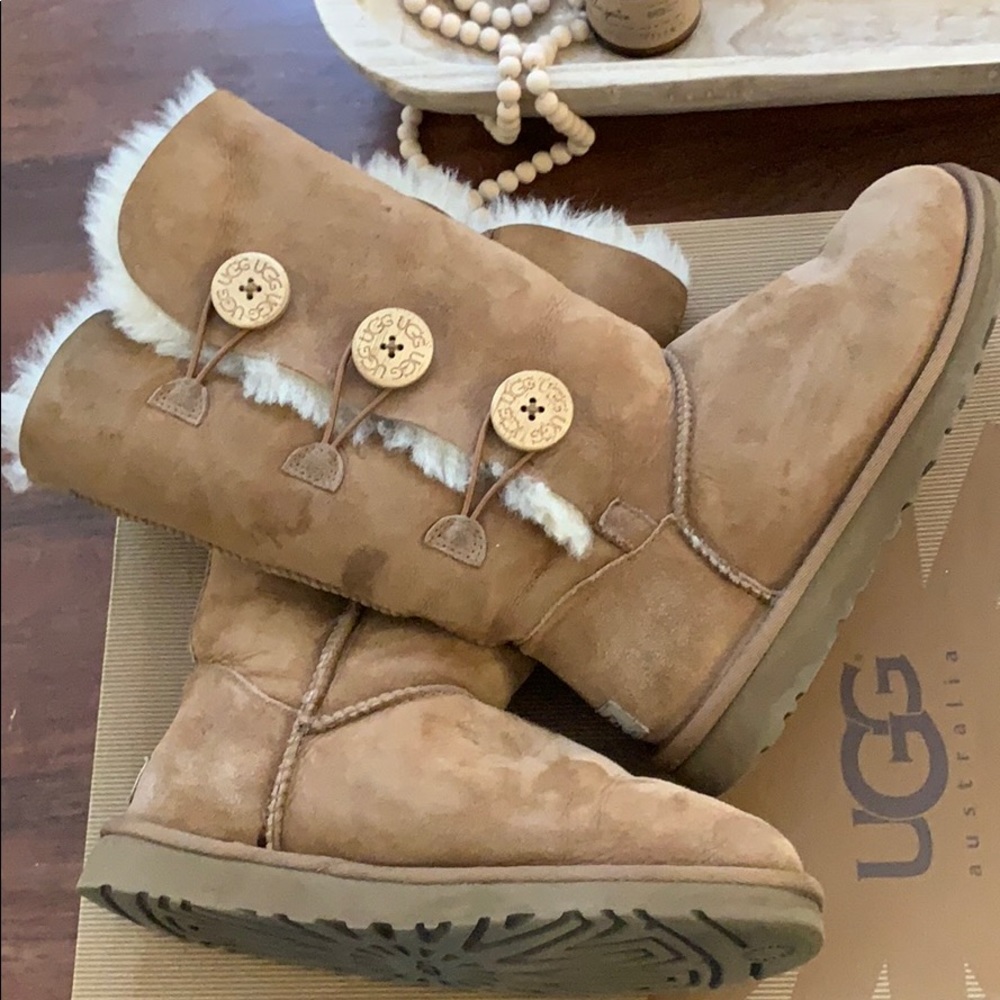 Ugg Bailey Button Triplet - Chestnut - 6